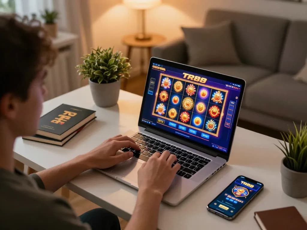 Engaging with slot games on TR88 platform in a cozy home gaming environment