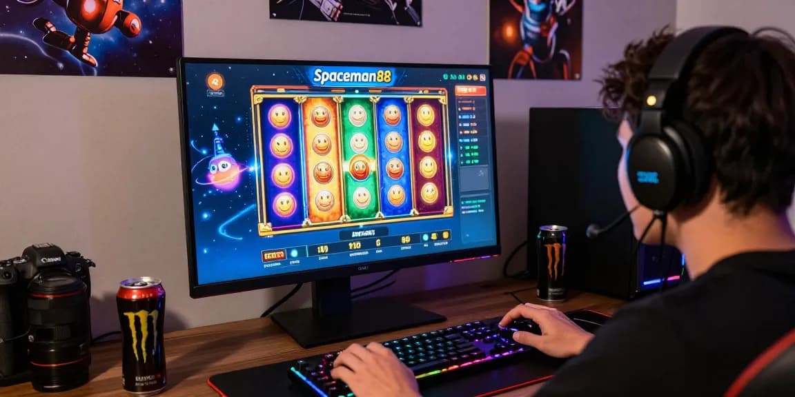 Spaceman88 gaming experience with vibrant visuals and player engagement in an immersive slot setup.