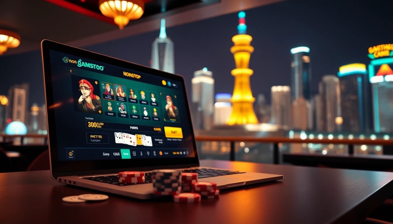Experience the thrill of Non gamstop casino Uk with vibrant online gambling aesthetics and interactive gameplay.