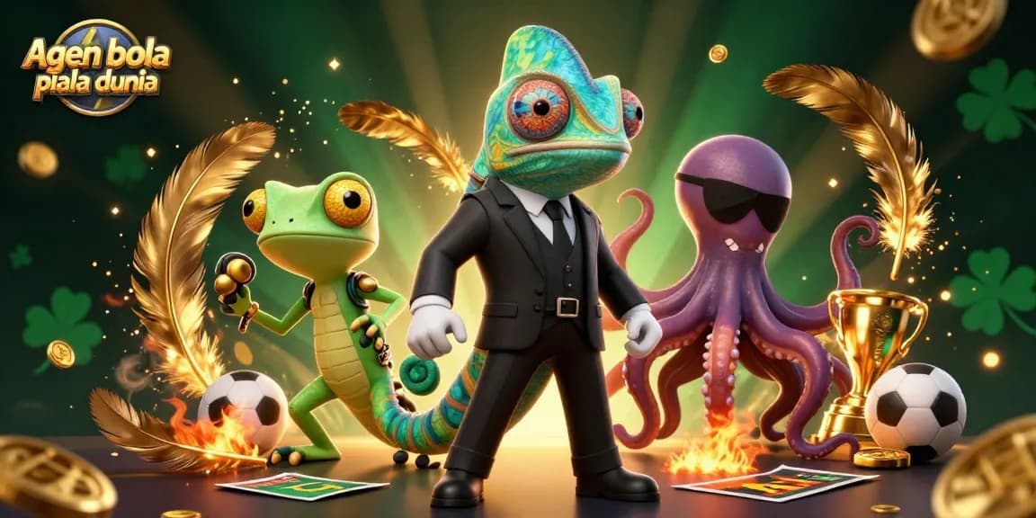 Engage with agen bola piala dunia as a bold secret agent and his companions take center stage amidst betting excitement and dynamic sports atmosphere.