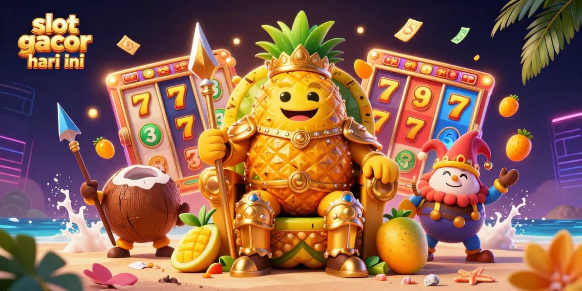 Catch massive wins with slot gacor hari ini featuring dynamic 3D characters and colorful casino elements.