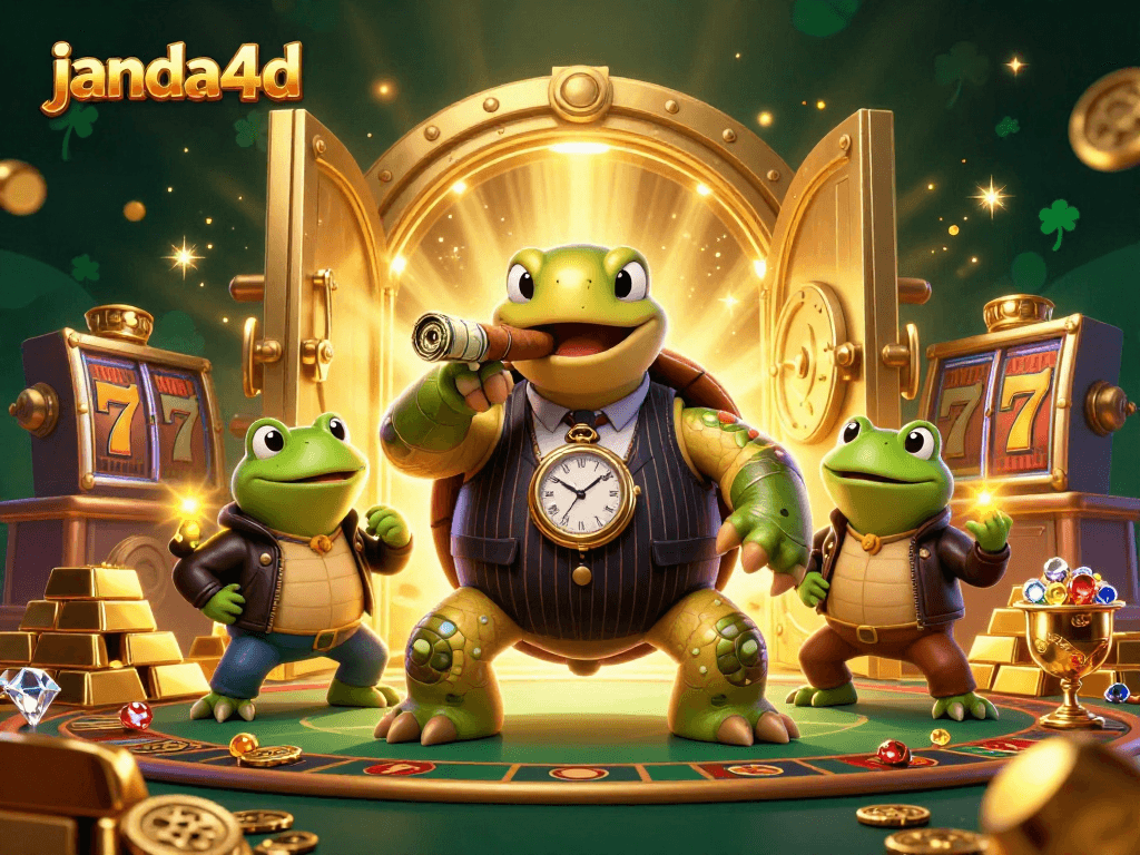 Mainkan slot online di janda4d dengan karakter unik dan elemen permainan yang mewah.