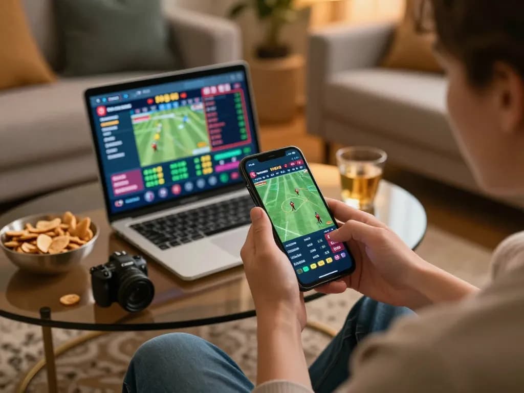 Engage with macan togel online by using a smartphone for live betting in a cozy home setting.