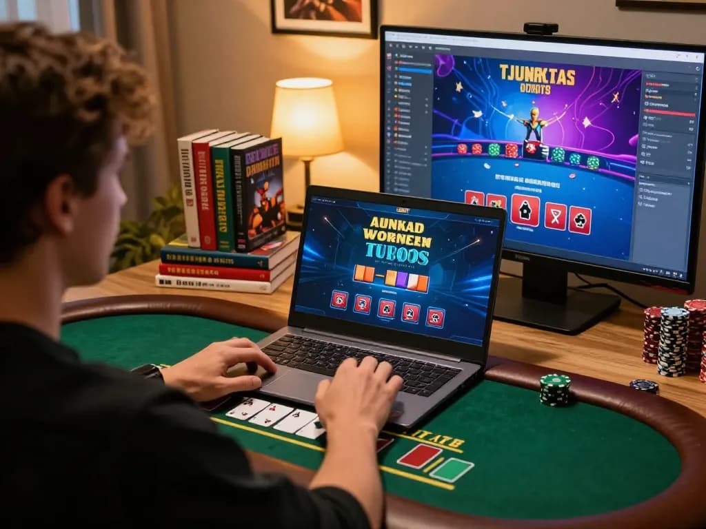 Exciting online gaming scene featuring a live dealer blackjack game with slot thailand theme, enhancing strategic gameplay.