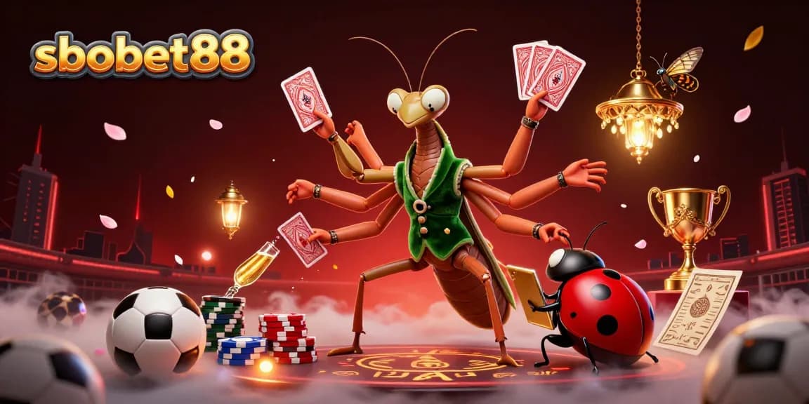 Experience sbobet88 with a vibrant betting scene featuring dynamic sports elements and engaging characters.