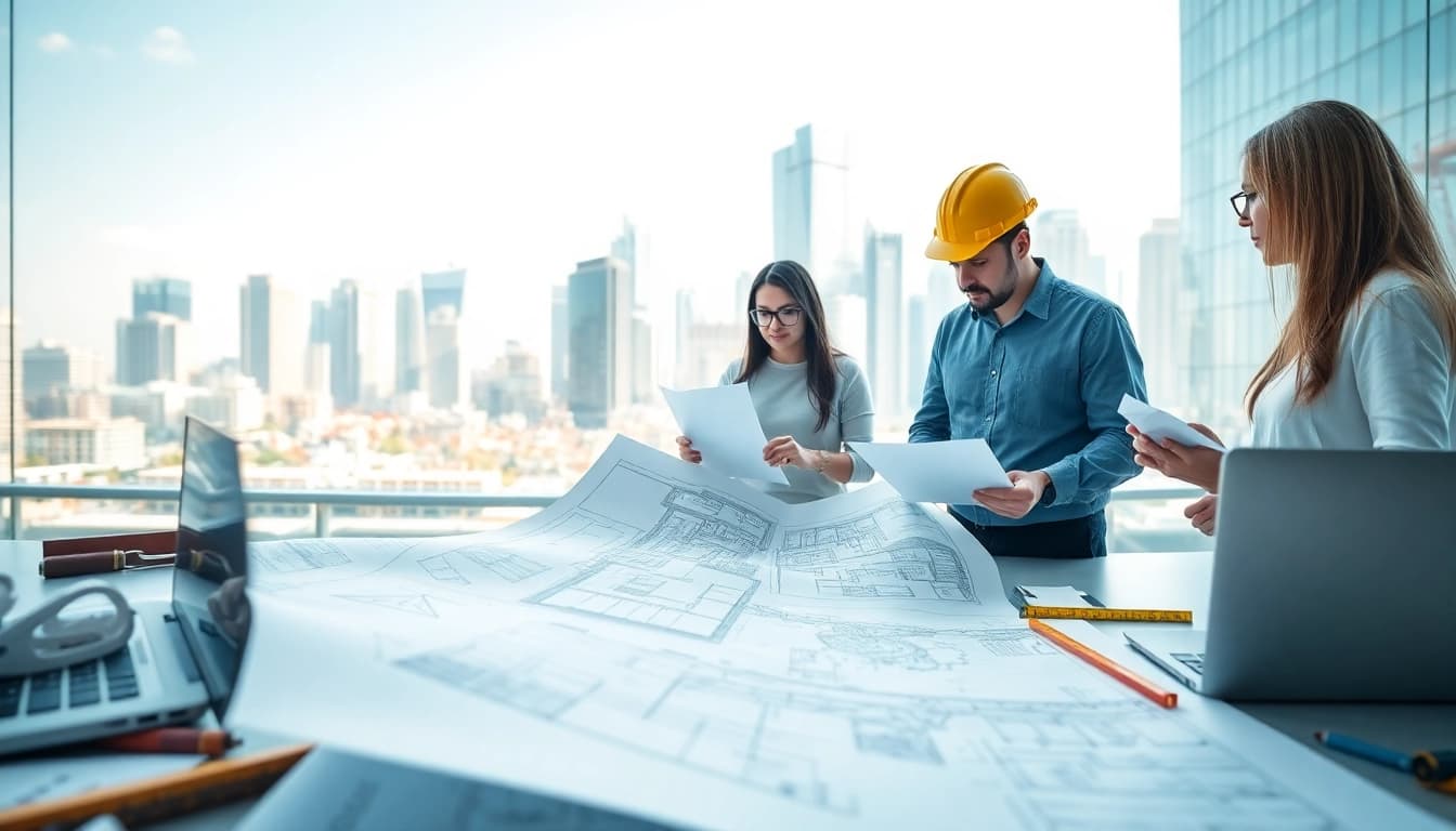 Enhance your project with top construction design services showcasing architects collaborating effectively.