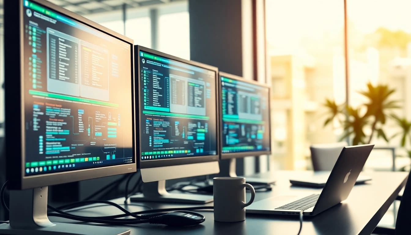 Enhance your understanding of virtualization Fredericksburg with a modern IT office setup.