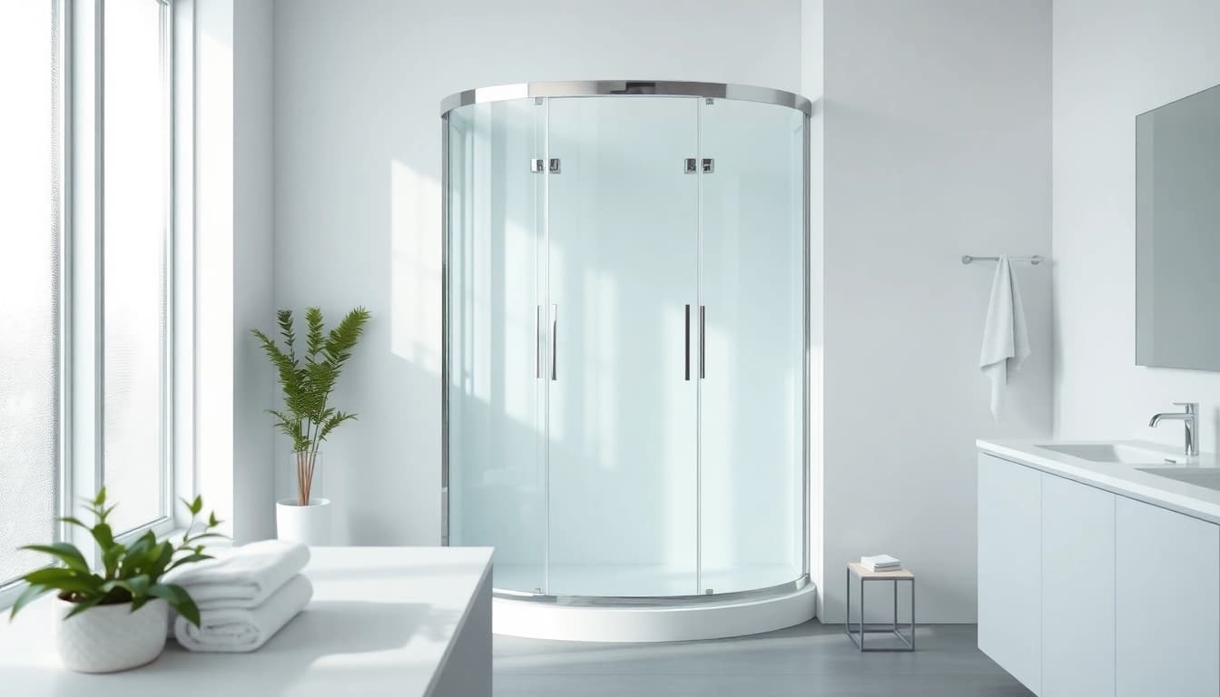Erleben Sie die Eleganz der sonni Duschkabine 80x80 in einem modernen Badezimmer-Design.