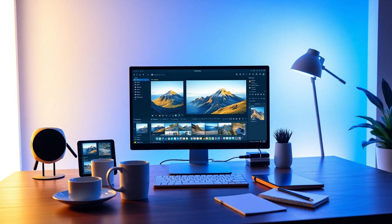 Nano Banana Pro interface showcasing advanced AI image editing capabilities in a modern workspace.