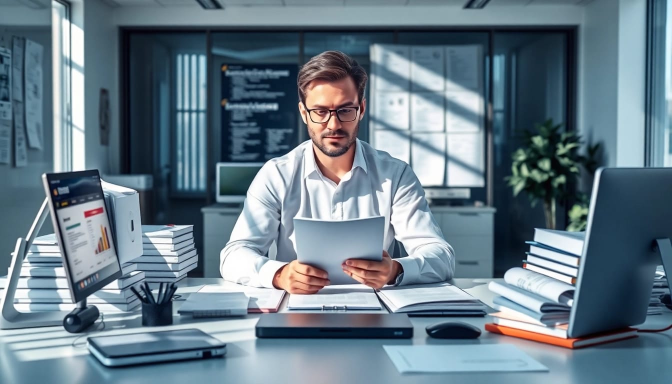 Showcase of Technical Documentation Services through professional workspace featuring organized documentation tools.