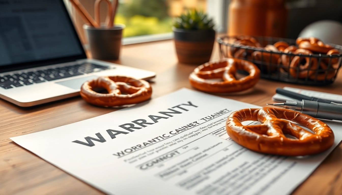 Evaluate if the Pretzel warranty is legit and trustworthy while viewing warranty details on a laptop.