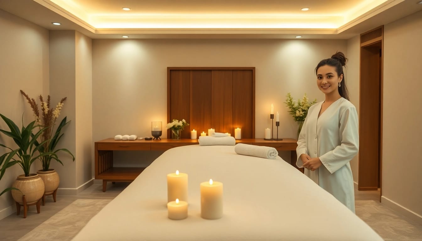 출장마사지 service in a cozy, elegant room with a skilled therapist.