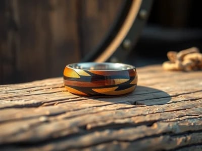 Unique Whiskey Barrel Wedding Bands: Timeless Elegance for Your Big Day