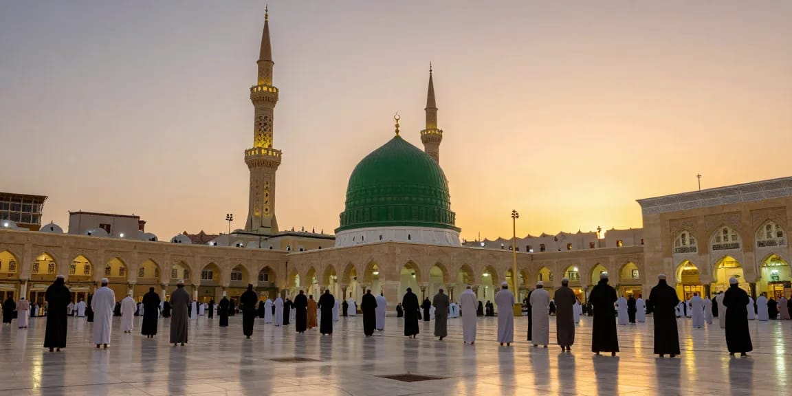 Umroh Itikaf experience at Al-Masjid an-Nabawi, a serene travel destination