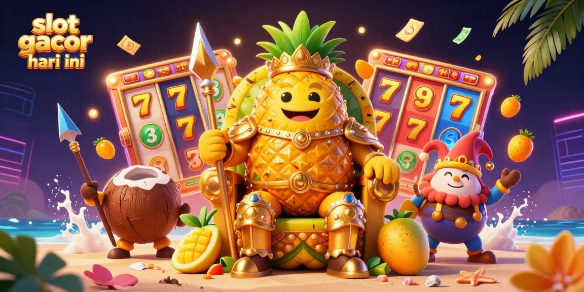 Catch massive wins with slot gacor hari ini featuring dynamic 3D characters and colorful casino elements.