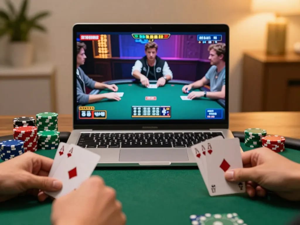 Experience thrilling gameplay at u888poker with online poker strategies during intense moments.