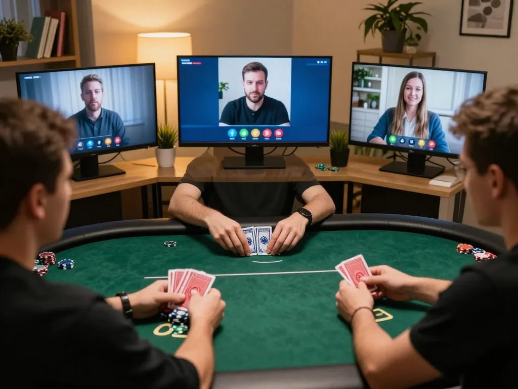 Join the excitement of nhà cái 388bet’s online poker games in a cozy home setup