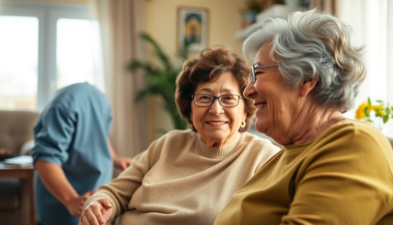 Senior caregivers austin tx providing compassionate assistance in a warm home setting.