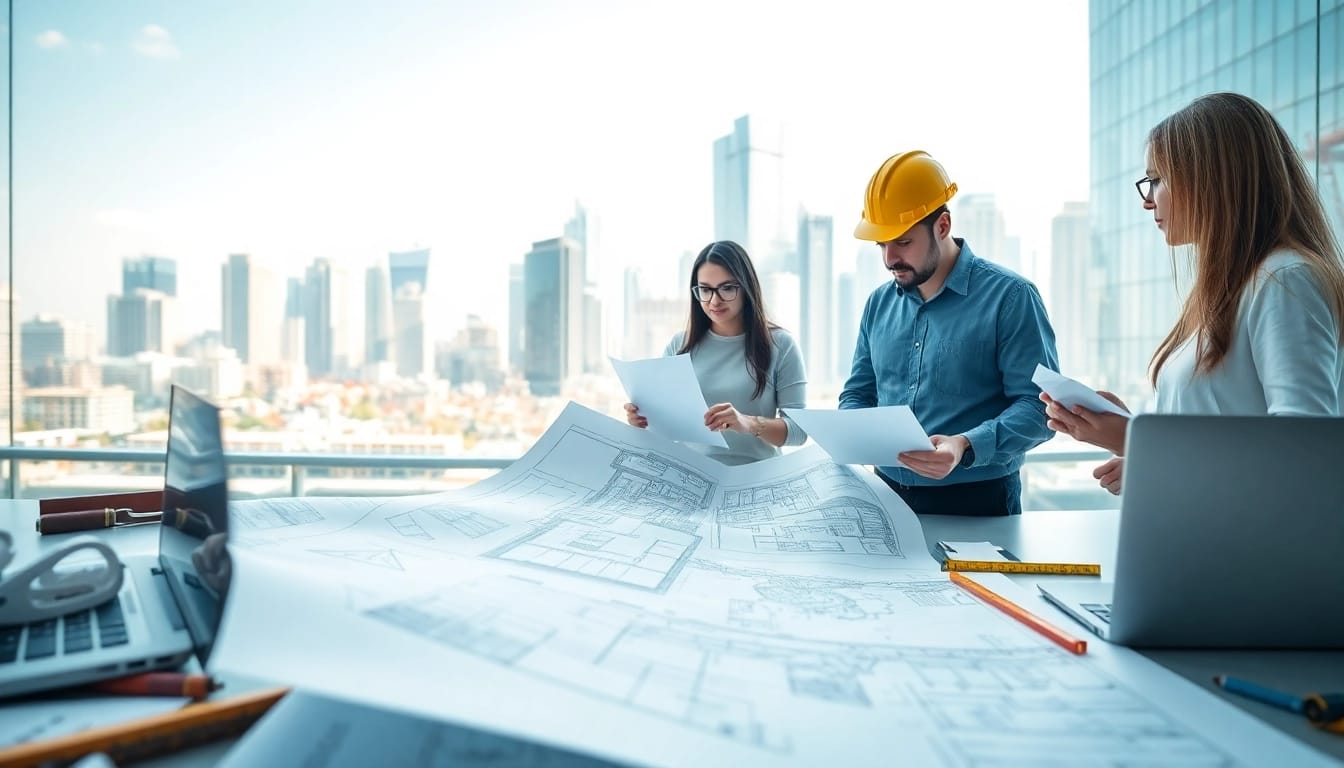Enhance your project with top construction design services showcasing architects collaborating effectively.