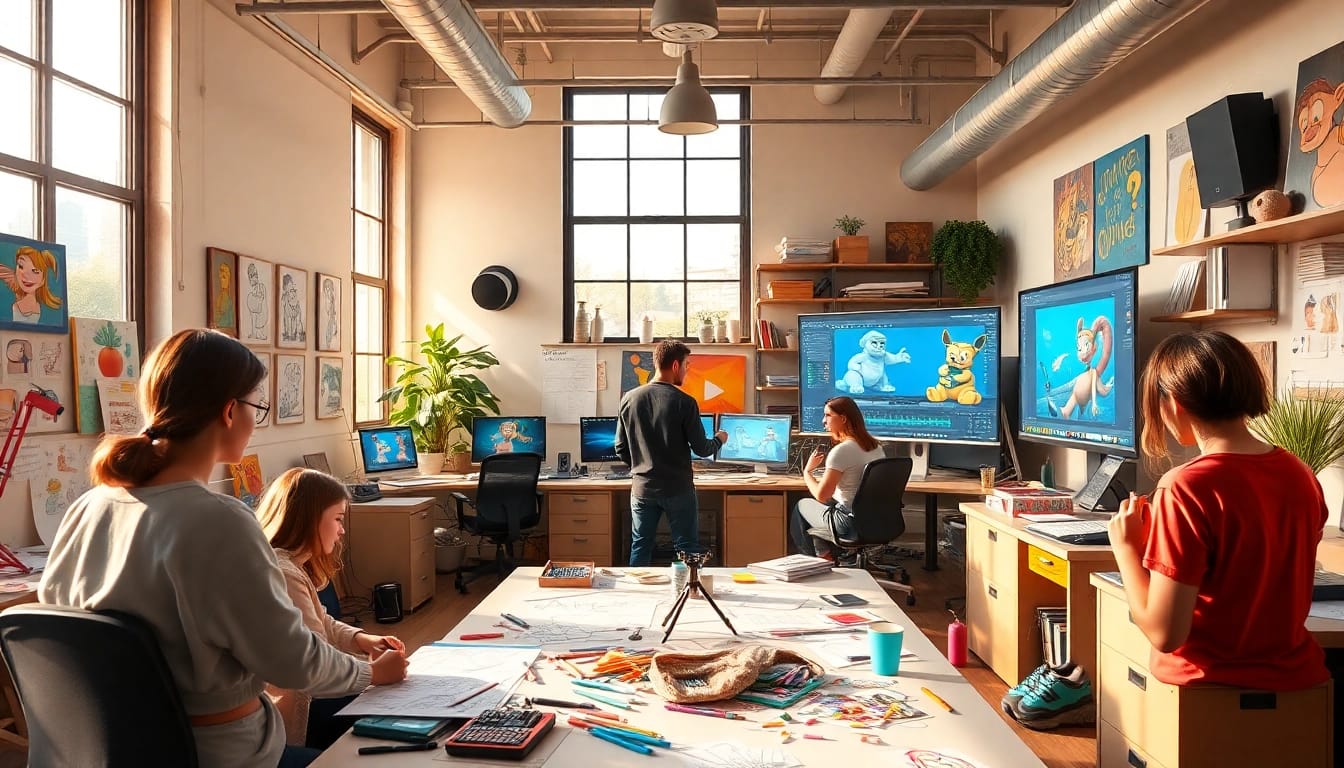 Animation Studio Berlin bringt kreative Projekte zusammen und fördert die Zusammenarbeit.