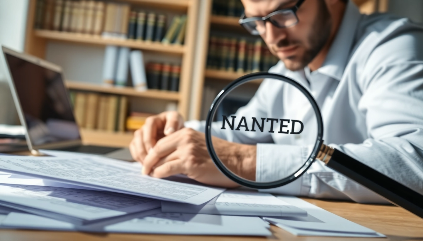 Conduct an Orange County Inmate search with a focused investigator analyzing paperwork.
