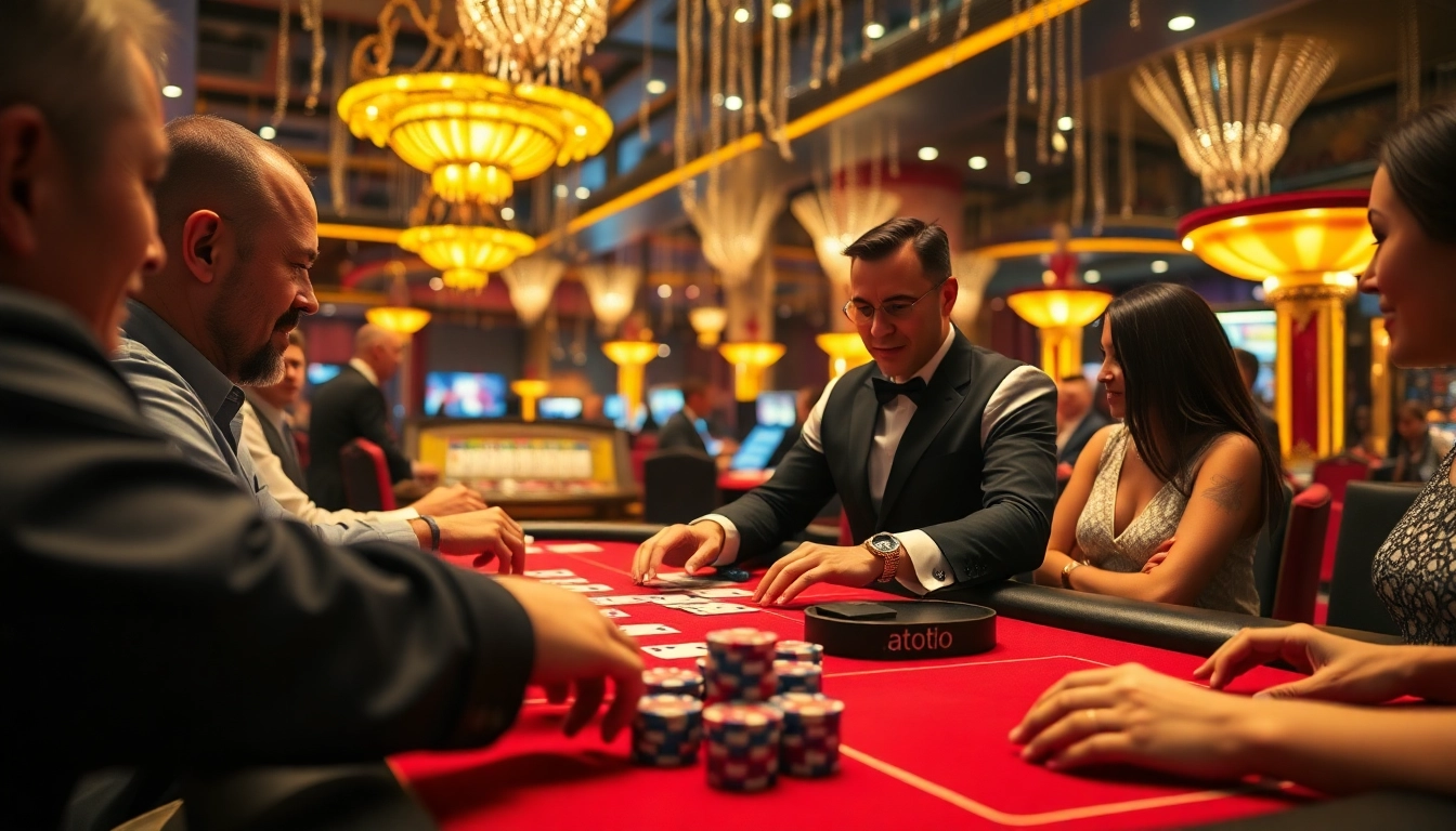 Bermain toto di meja casino dengan dealer yang ramah dan suasana yang meriah.