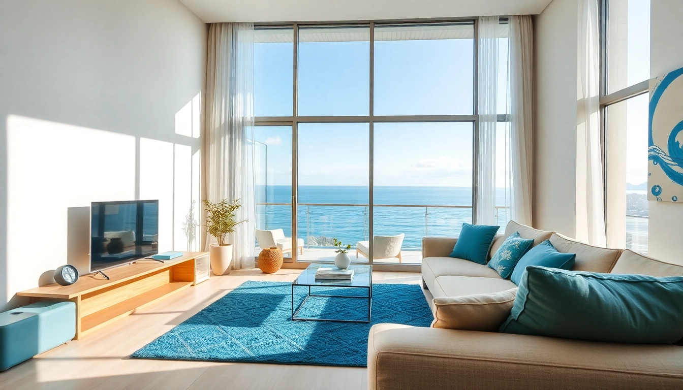 Modern and inviting apartment for rent in alanya turkey with stunning ocean views.
