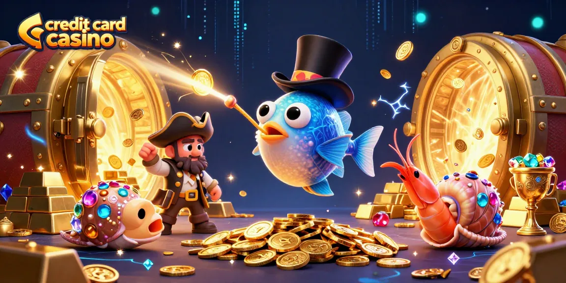 Experience the thrilling world of credit card casino gaming with vibrant characters and dynamic elements.