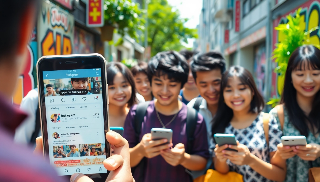 instagram 日本人フォロワー 購入に関心を持つ日本人グループの活気あるシーン