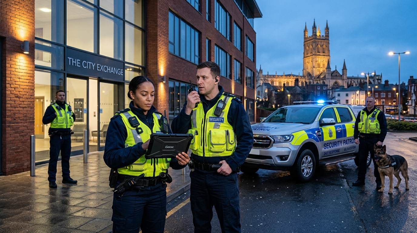 Trusted Security Guards Gloucester Backed by 24/7 Help Desk