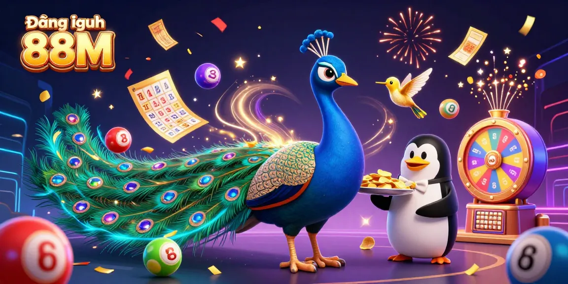 Engage in the excitement of Đăng nhập 88M with a vibrant illustration of casino characters and dynamic gaming elements.