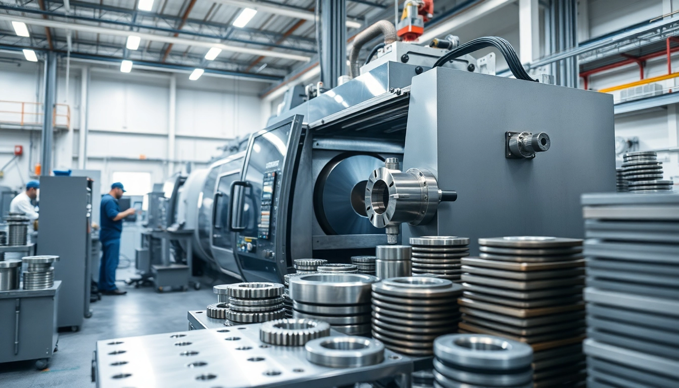 Custom part manufacturer showcasing precise CNC lathe machining and finished components.