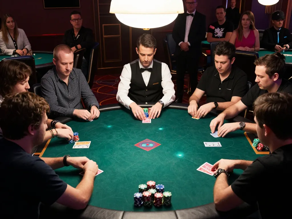 Engaged players showcasing strategic moves at a poker table with top quality widgets for enhanced gameplay.