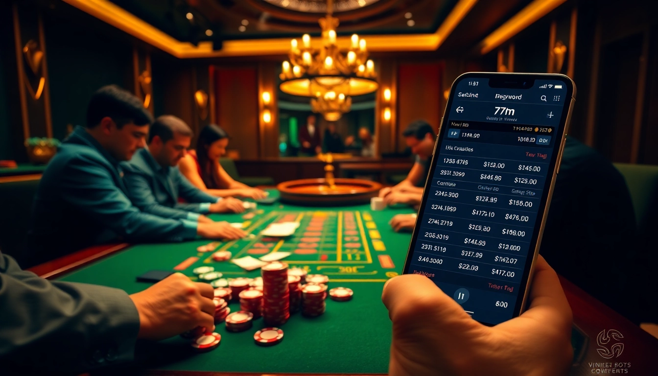 Experience the excitement of 7m live betting at a high-stakes poker table with colorful chips.