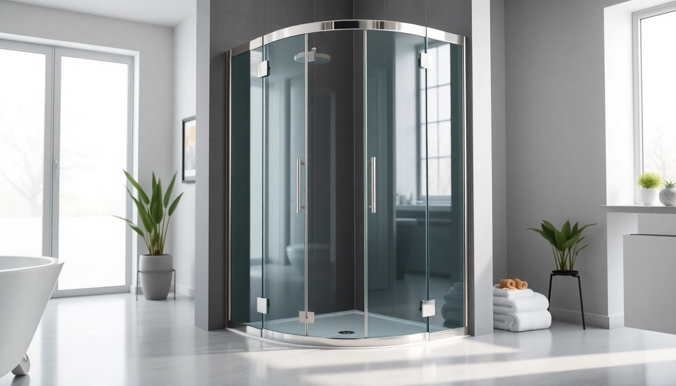 Erlebe die stilvolle sonni Duschkabine in einem modernen Badezimmer mit elegantem Design und klaren Linien.