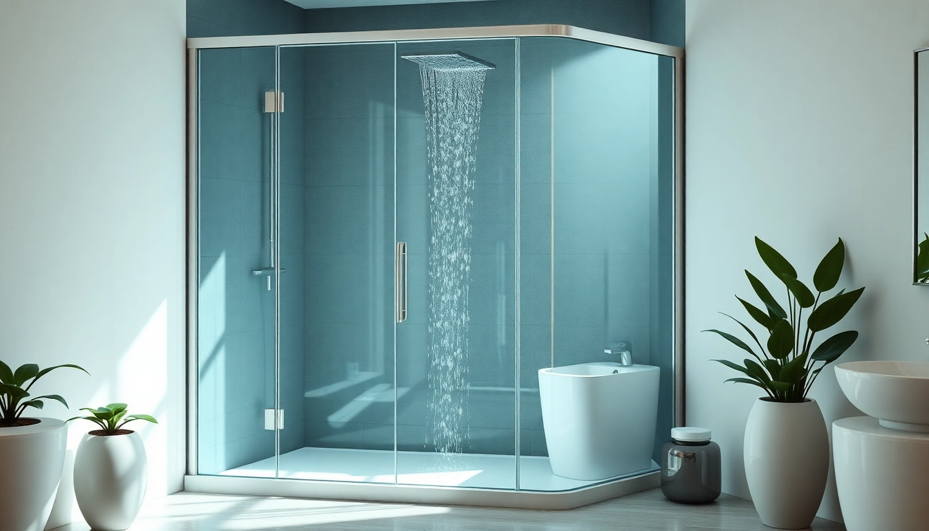 Die sonni Duschkabine bietet modernes Design mit klaren Linien in einem eleganten Badezimmer.