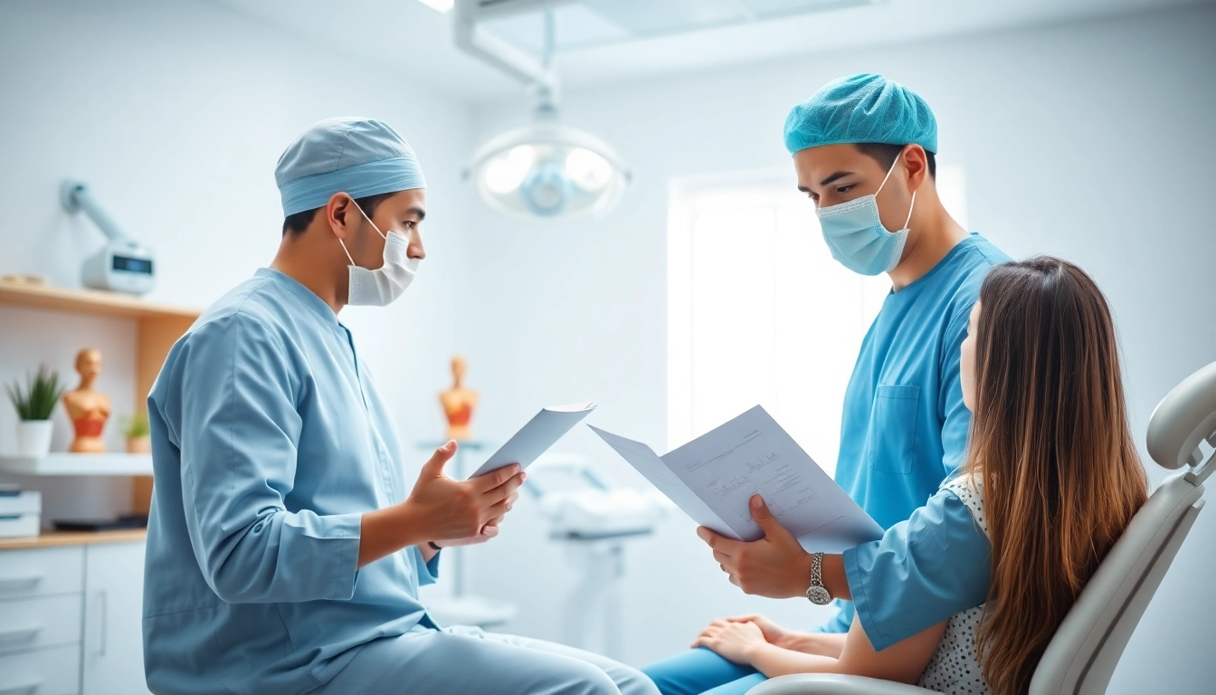 Kirkegaard Aesthetics zeigt eine professionelle Beratung zwischen Arzt und Patient in einer modernen Klinik.