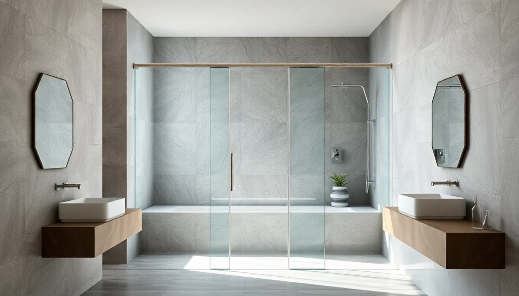 Installer une paroi de douche élégante et moderne dans une salle de bain minimaliste.