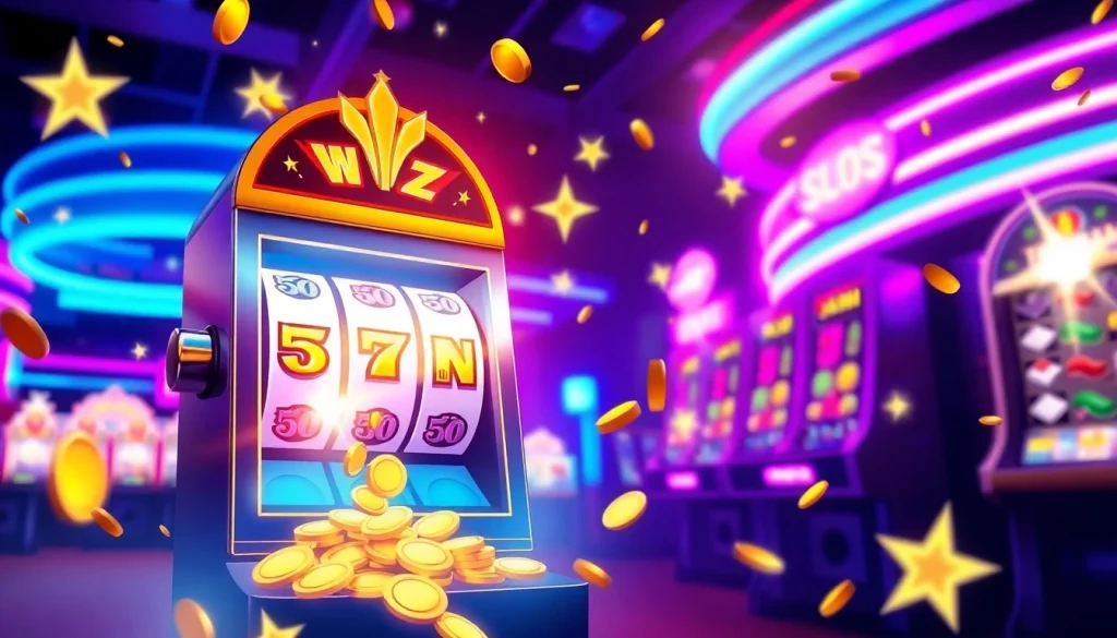 Situs slot gacor menampilkan mesin slot yang menang besar dengan uang koin berhamburan.