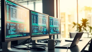 Enhance your understanding of virtualization Fredericksburg with a modern IT office setup.