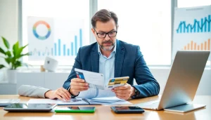 신용카드 현금화 방법을 설명하는 전문가의 상담 장면