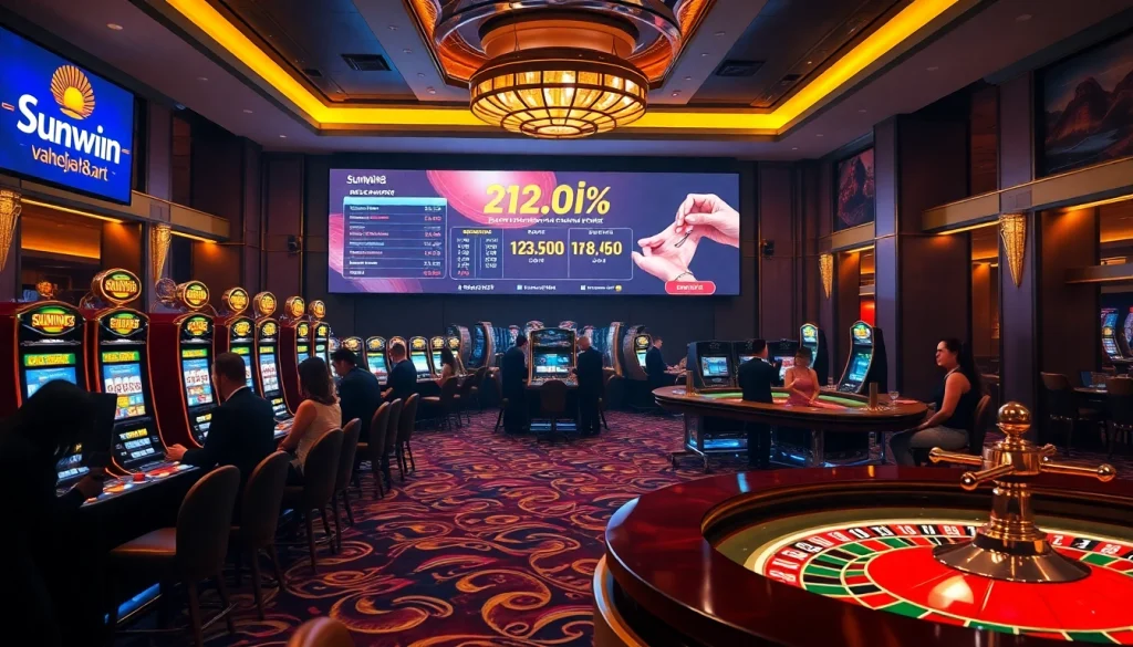 Capture the excitement of online gaming at https://sunwin88.art/ with vibrant casino tables and lively gameplay.