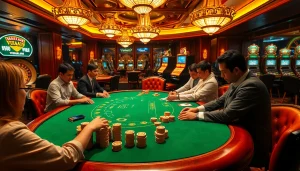 Experience the excitement at vuabai9 casino with high-stakes poker games and vibrant slot machines.