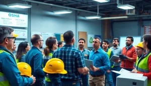 Engaged participants in an OSHA training session in the Carolinas focused on workplace safety.