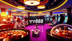 Experience thrilling gameplay at RR88 with immersive casino scenes featuring exciting betting action.