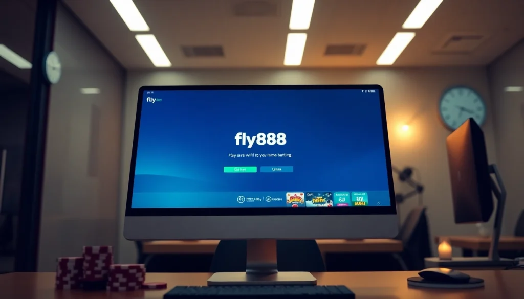 Engaging fly88 đăng nhập interface enhancing online betting experience in a modern setting.