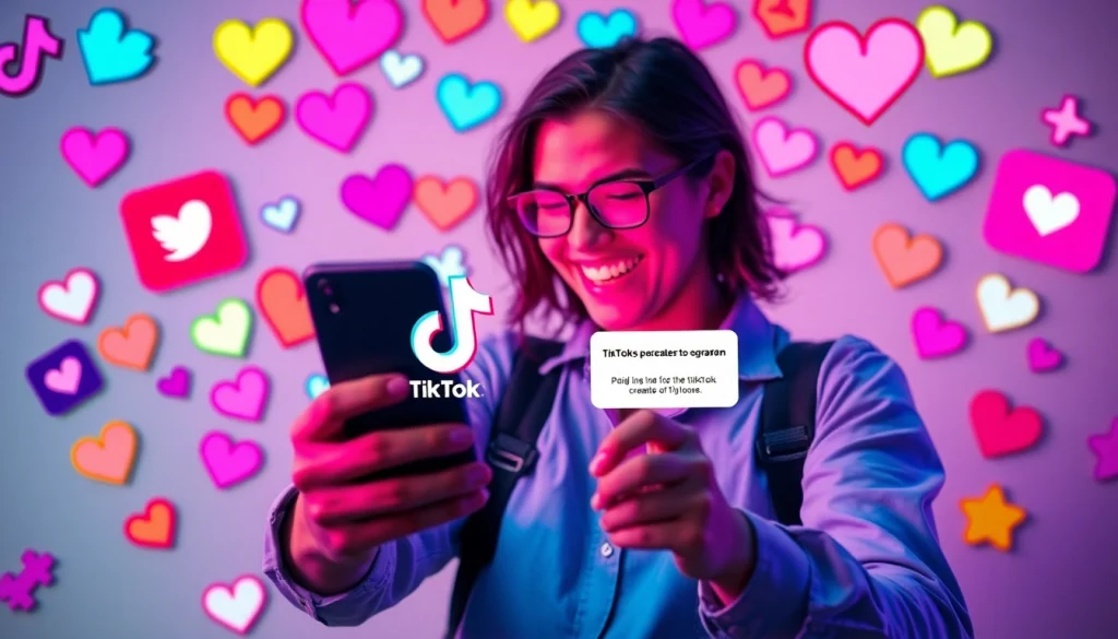 Promote paid links for TikTok creators through engaging mobile interactions.