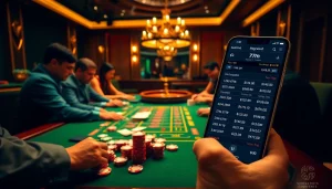 Experience the excitement of 7m live betting at a high-stakes poker table with colorful chips.