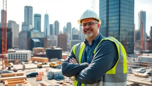 Manage a construction project with New York City Commercial General Contractor overseeing workers in an urban setting.