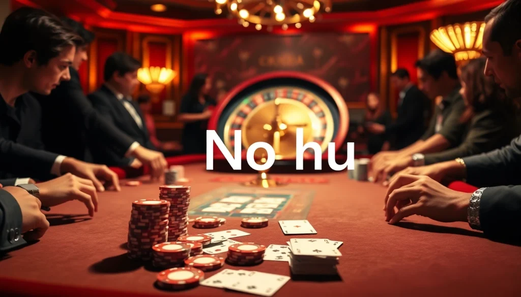 Engage in intense poker action at the No hu casino, where excitement and strategy collide.